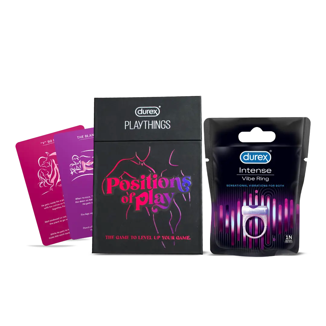 Positions of Play Card Game and Vibe Ring Combo – Durex India