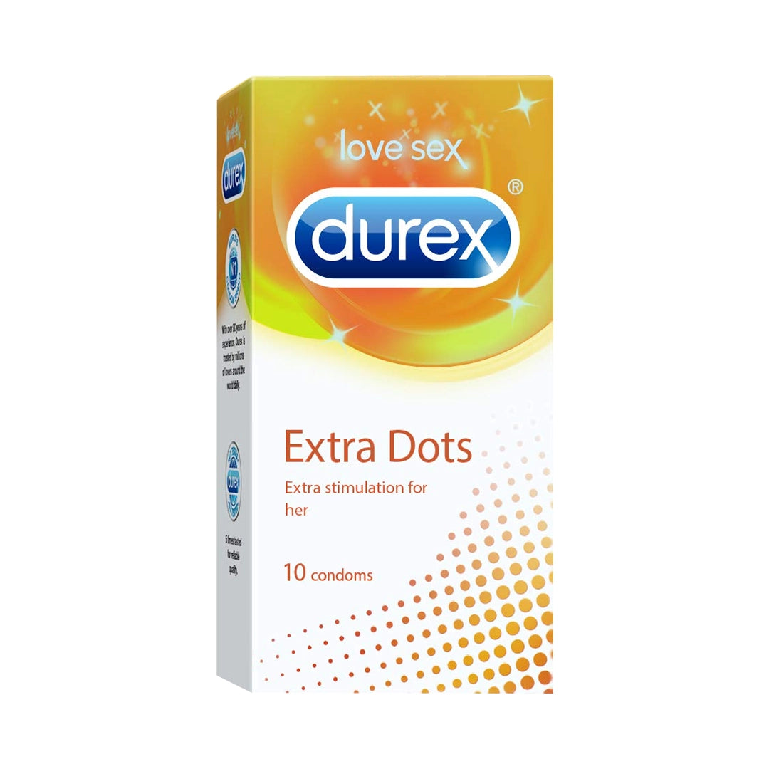 Durex Extra Dots Condoms - 10s(Pack of 1) – Durex India