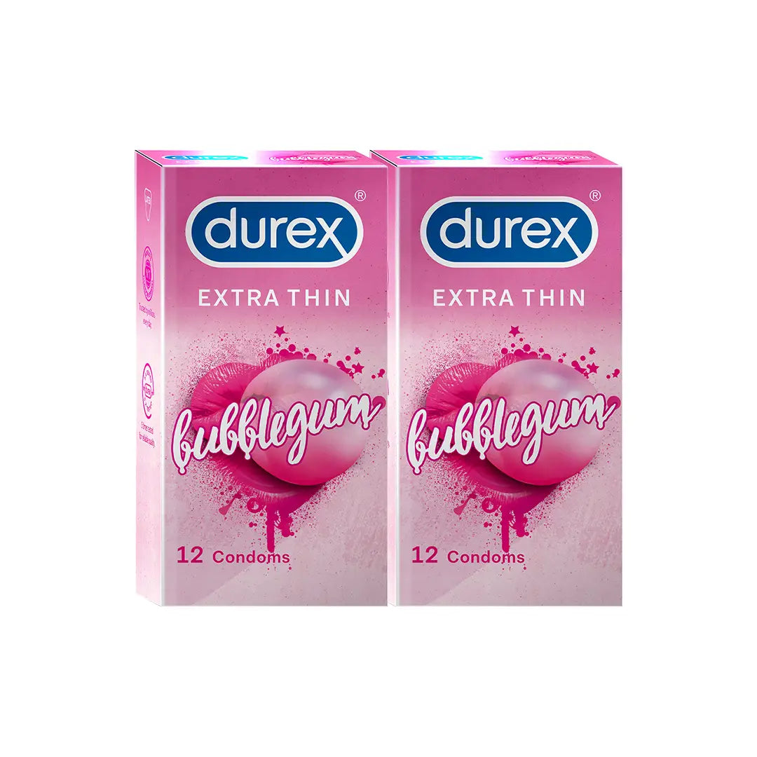 Durex Bubblegum Flavoured - 24 Condoms, 12s(Pack of 2)