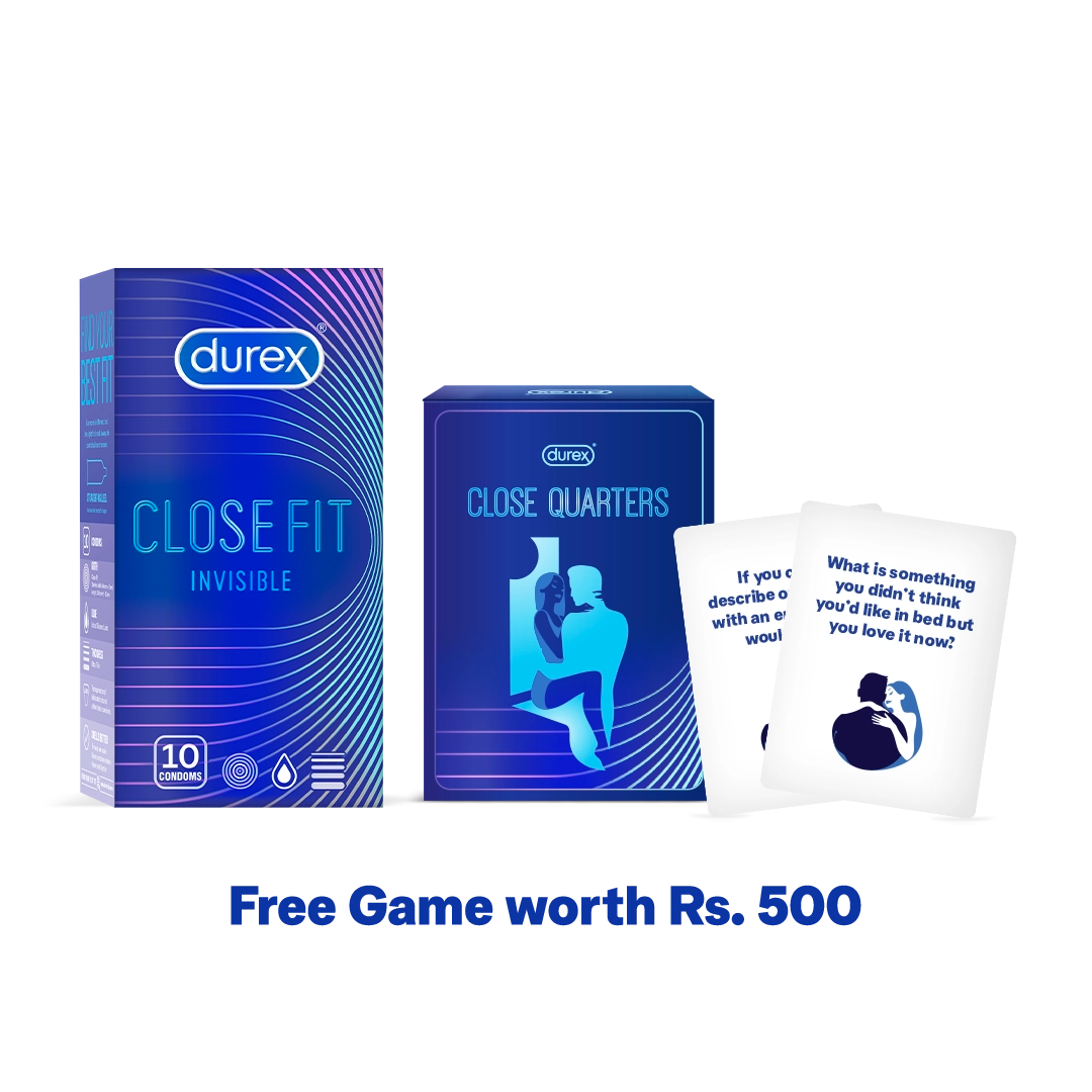 Durex Close Fit Invisible (Pack of 10) + FREE Card Game