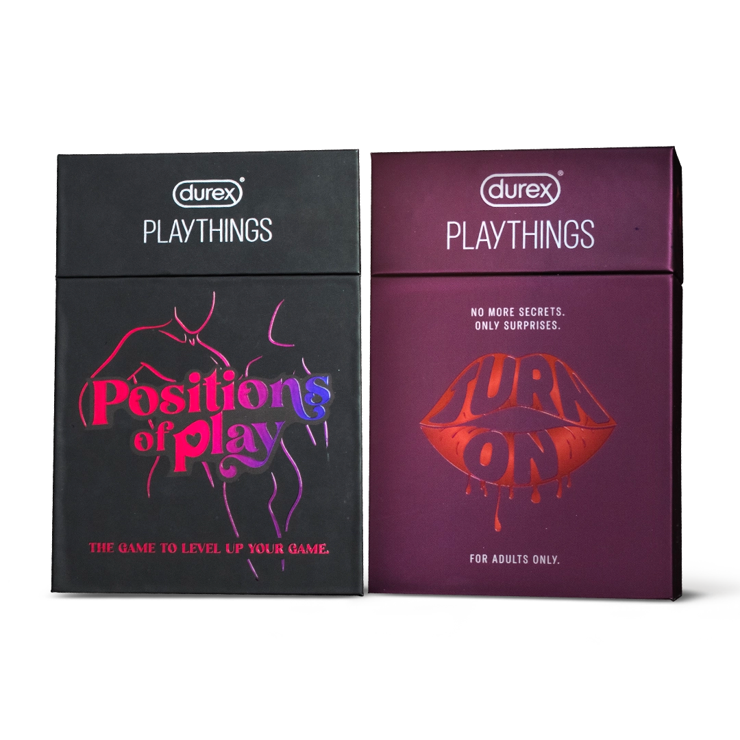 Positions of Play & Turn On Intimate Card Games For Couples Combo | Durex India