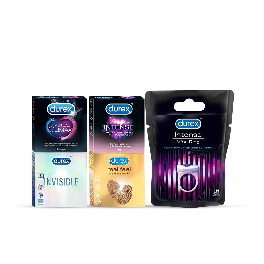 Condoms & Vibe Ring Combo for Unending Pleasure | Durex India