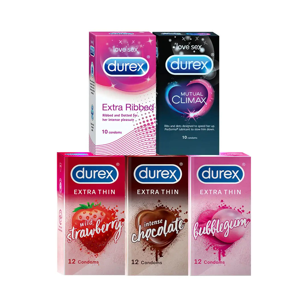 Durex Thin Flavour & Performance Combo - 56 Condoms