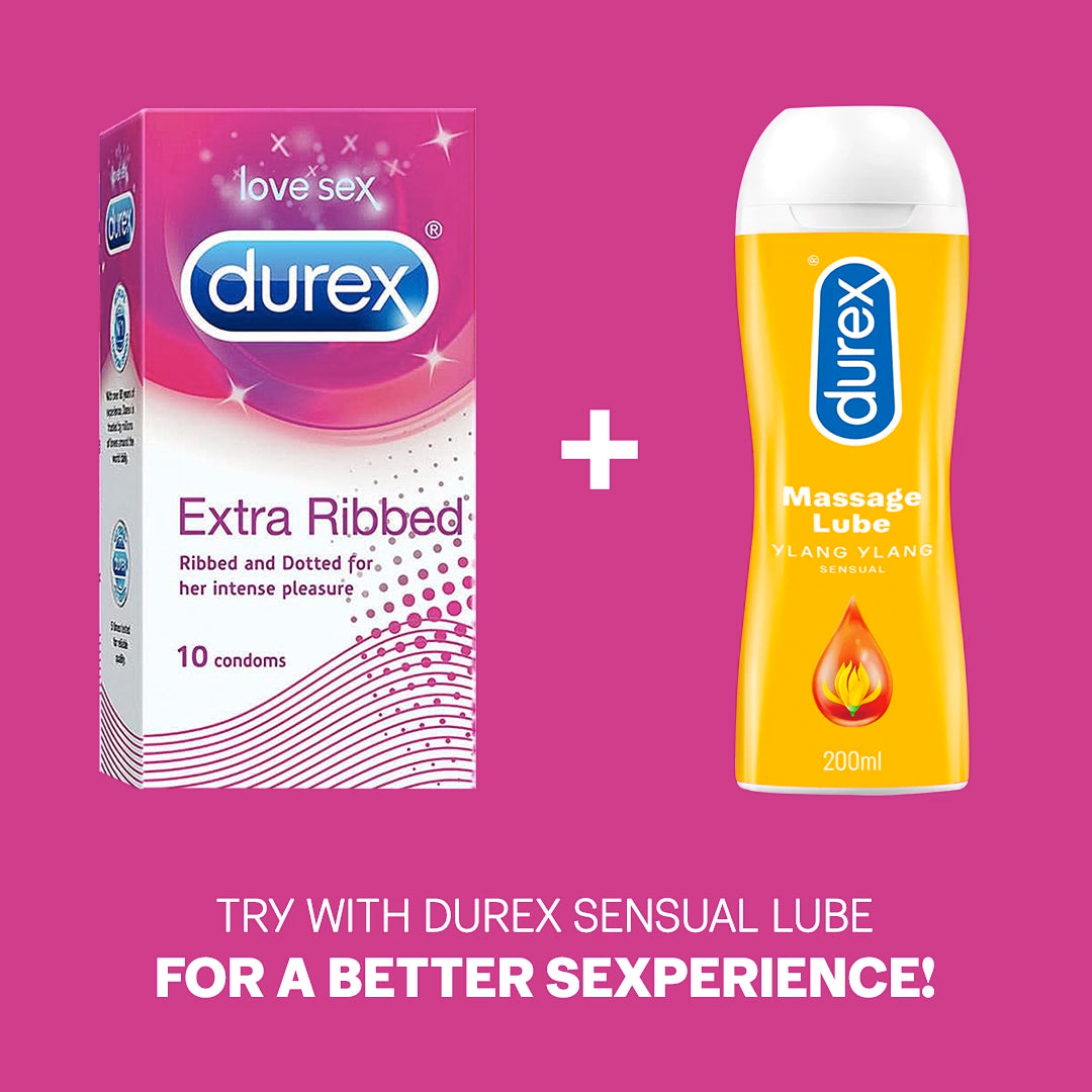 Extra Ribbed Condoms For Her Intense Pleasure | Durex India