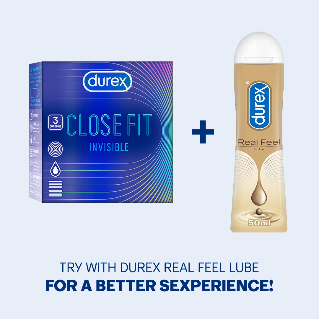 Durex Close Fit Invisible - 3 Condoms (Pack of 1)