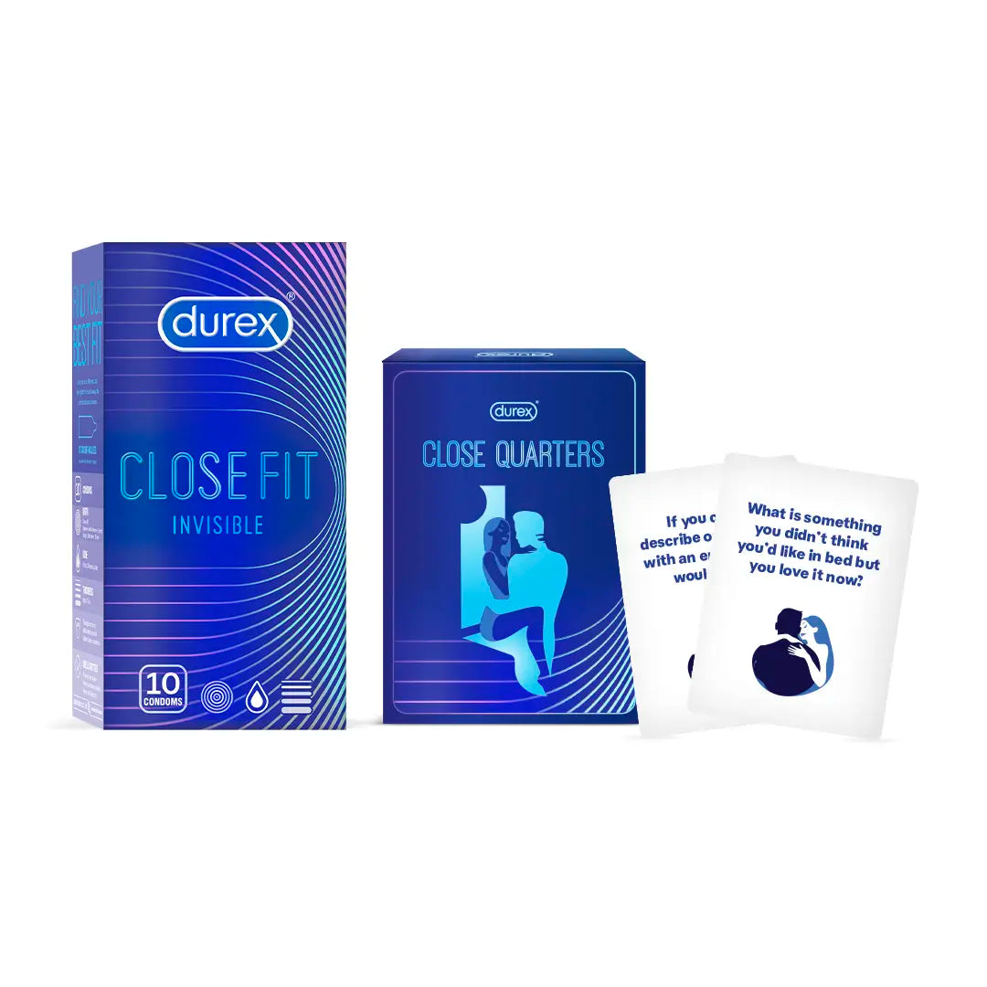 Durex Close Fit Invisible (Pack of 10) + Card Game