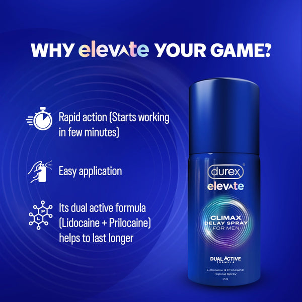 Durex Elevate Climax Delay Spray for Men