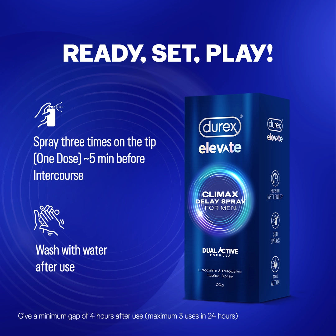 Durex Elevate Climax Delay Spray for Men